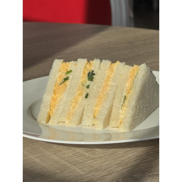 Sandwich cheddar kaas met lente uien - Afbeelding 2